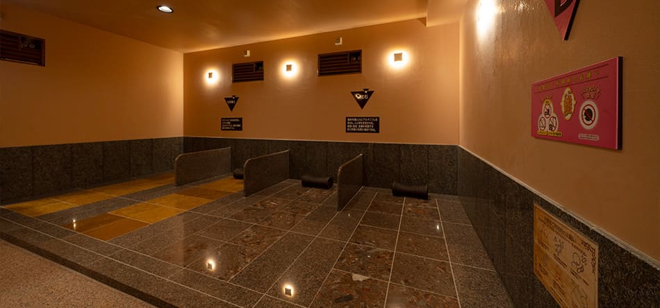 岩盤浴コーナー